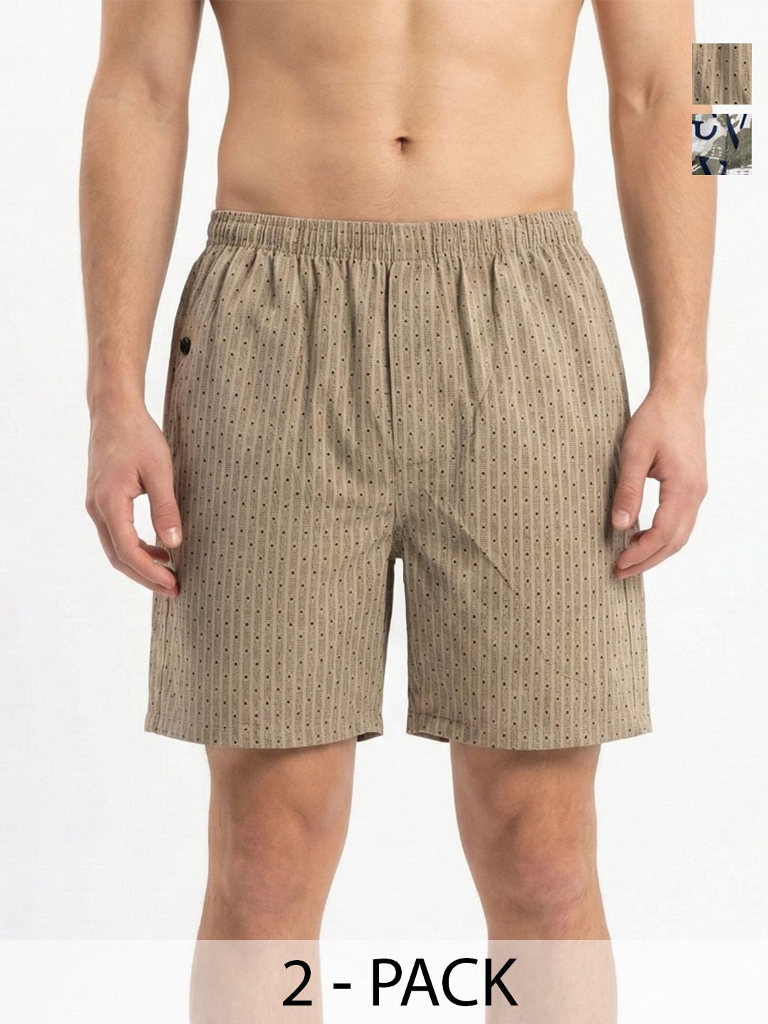 HRX by Hrithik Roshan Pack of 2 Printed Cotton Boxers