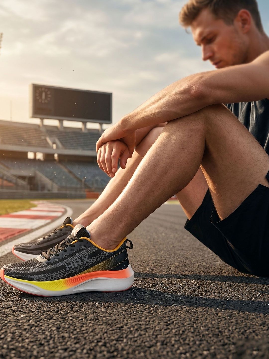 HRX by Hrithik Roshan Men Mesh Running Non-Marking Shoes