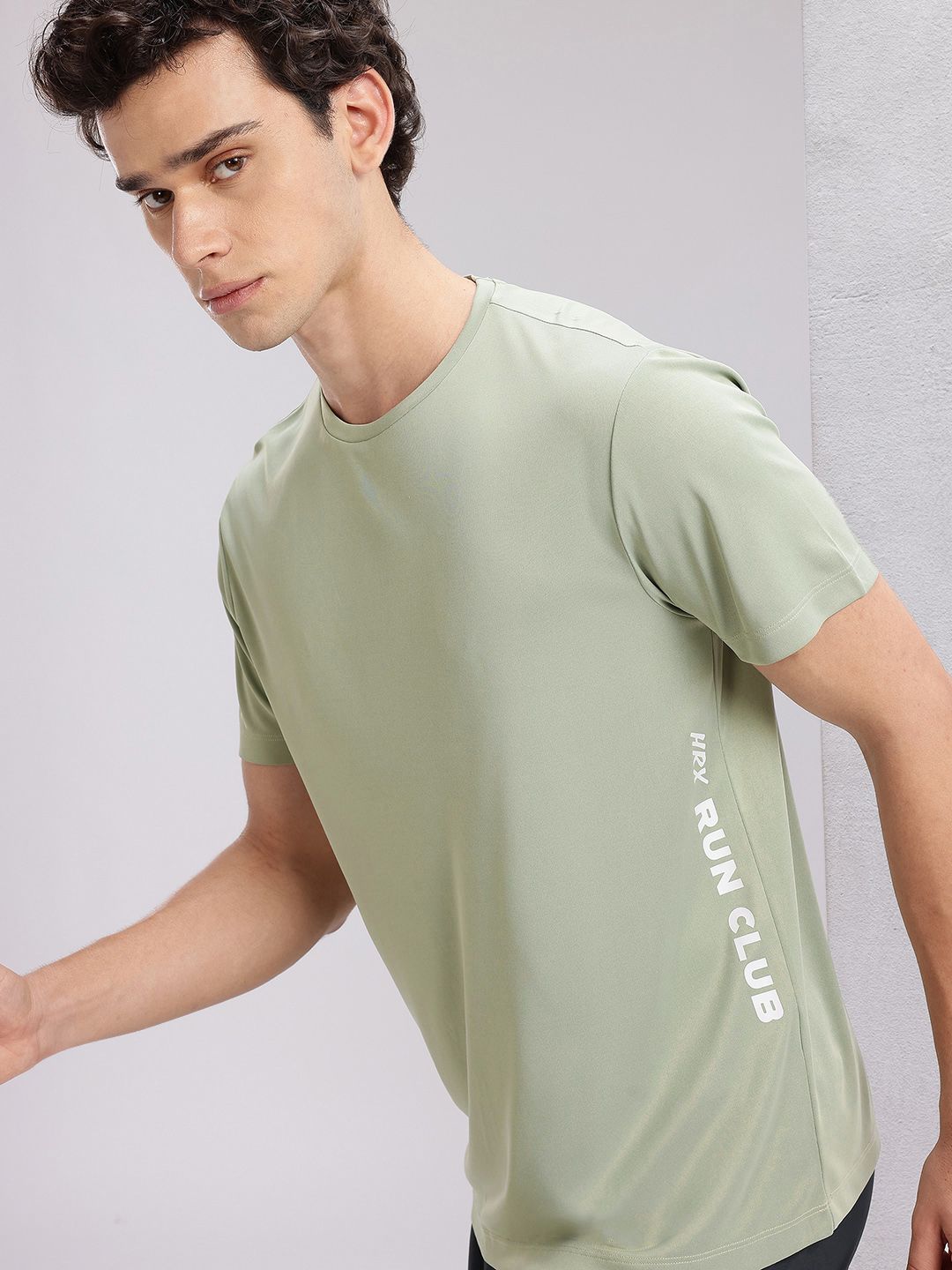 HRX by Hrithik Roshan Placement Print Rapid-Dry Running T-shirt