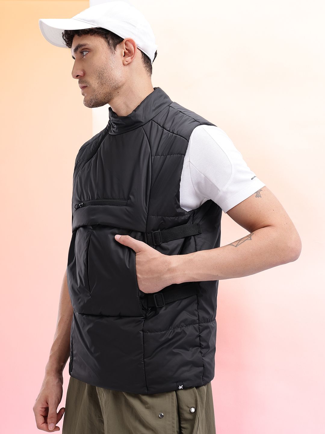 HRX by Hrithik Roshan Men Utility Outdoor Gilet Jacket