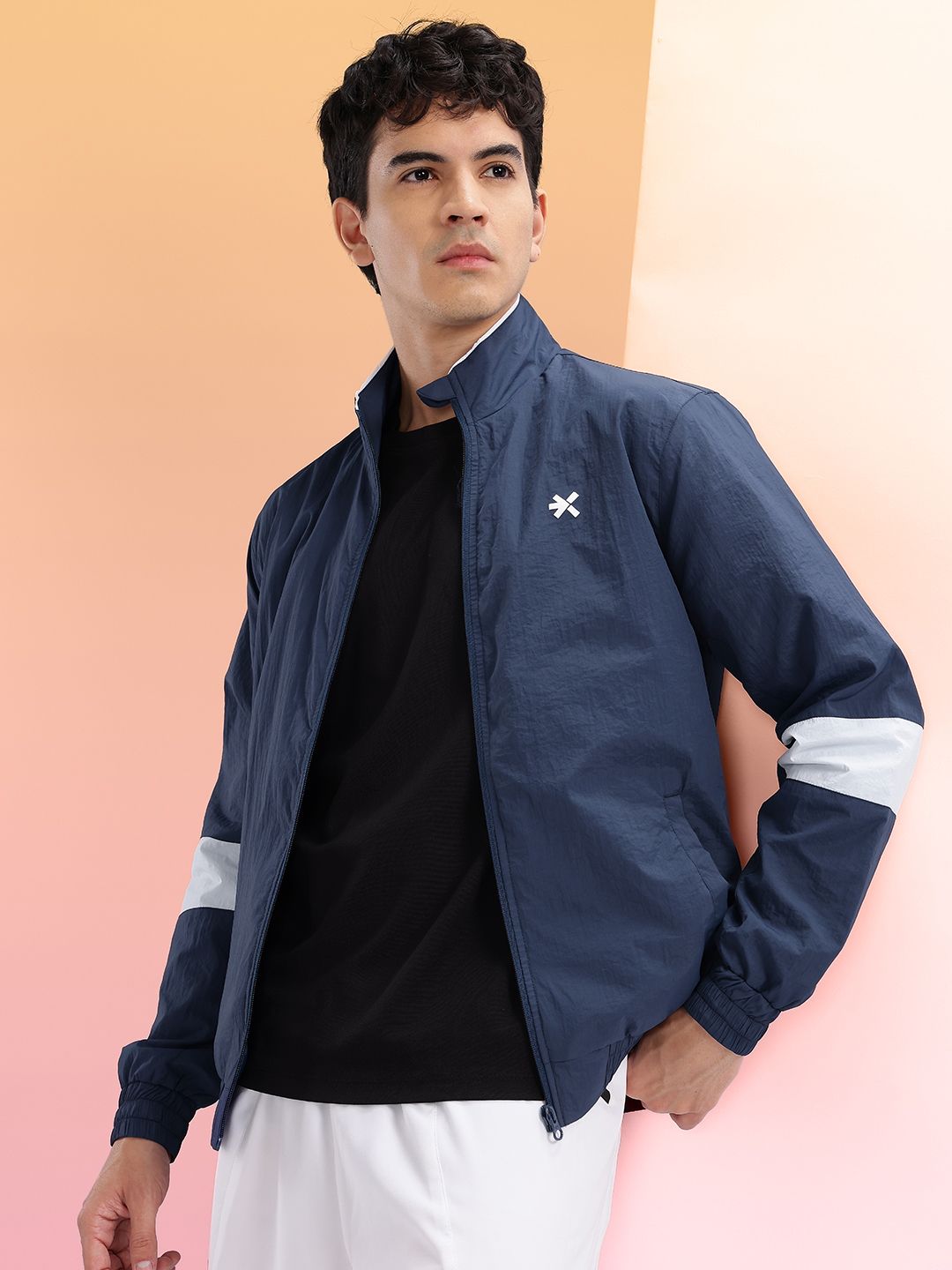 HRX by Hrithik Roshan Mock Collar Bomber