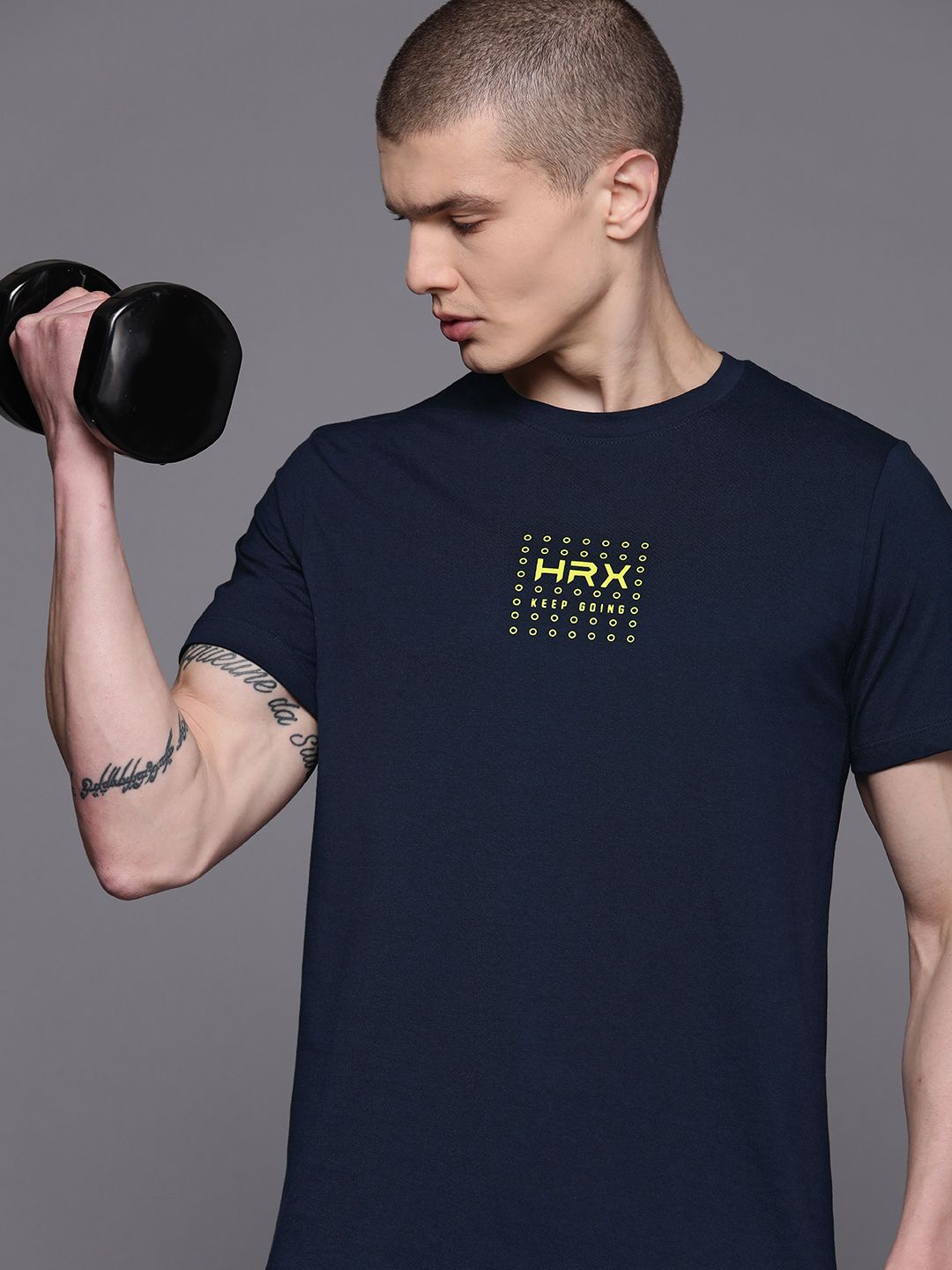 HRX by Hrithik Roshan Printed Rapid-Dry Training T-shirt