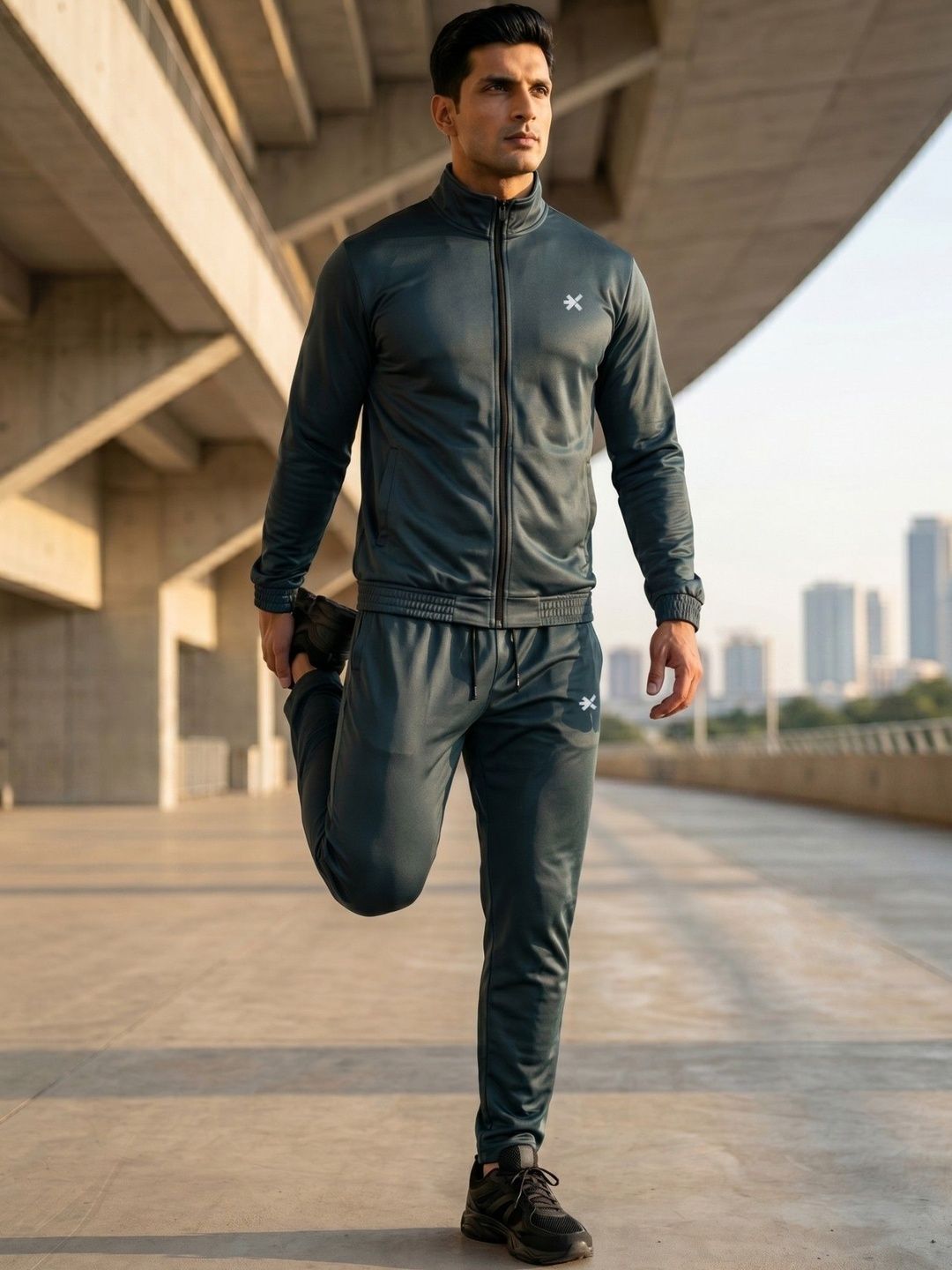 HRX by Hrithik Roshan Mock Collar Tracksuits