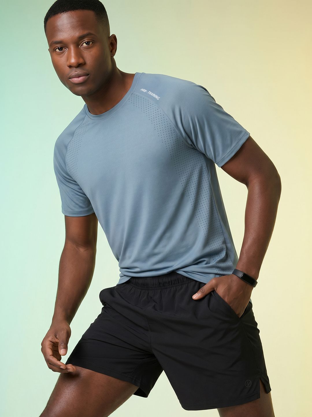HRX by Hrithik Roshan Printed Rapid Dry Training T-shirt