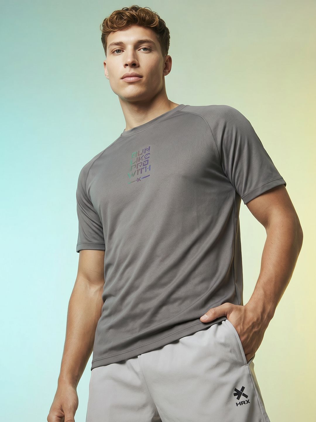 HRX by Hrithik Roshan Men Regular Fit Rapid-Dry Running T-shirt