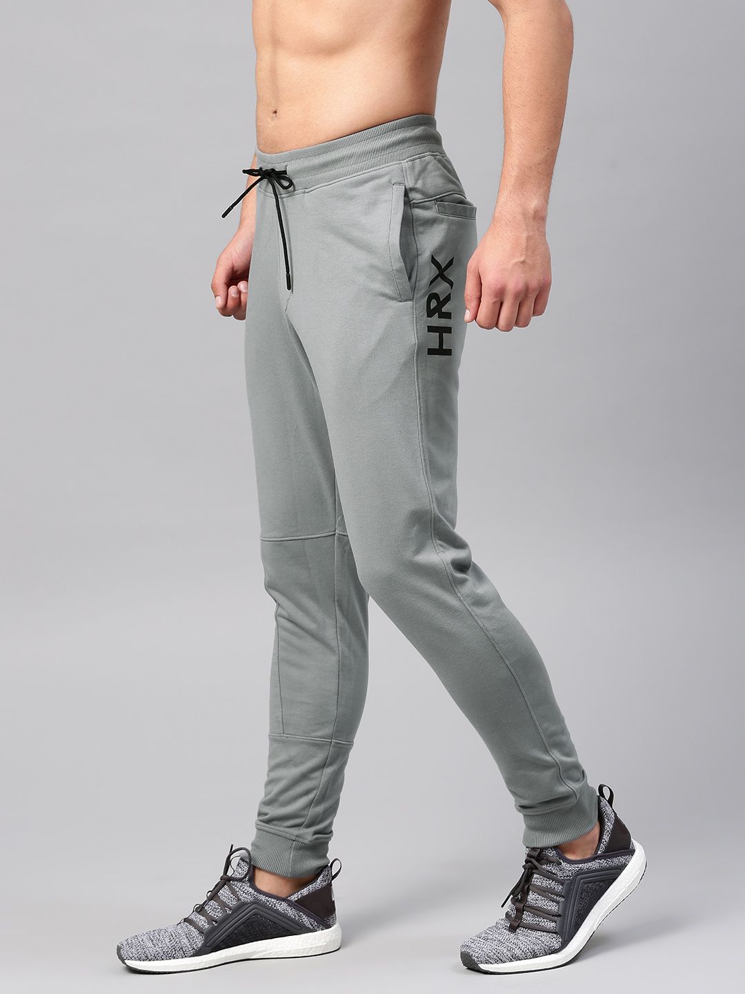 HRX by Hrithik Roshan HRX Active by Hrithik Roshan Men Grey Solid Joggers
