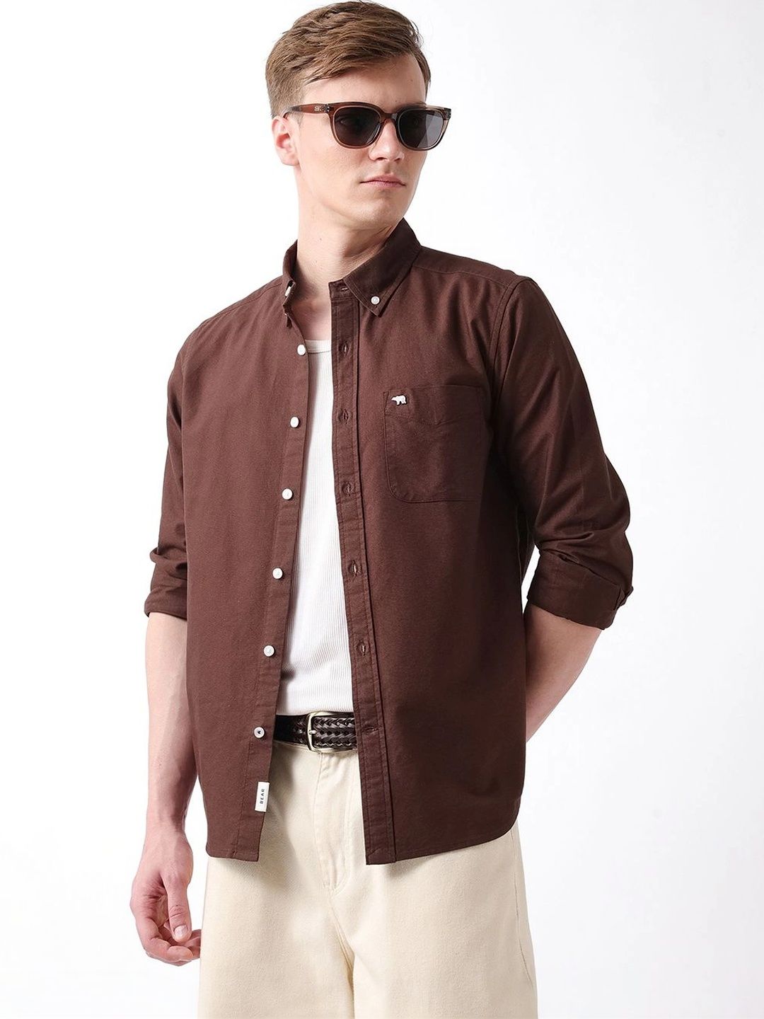 THE BEAR HOUSE Men Casual Shirt