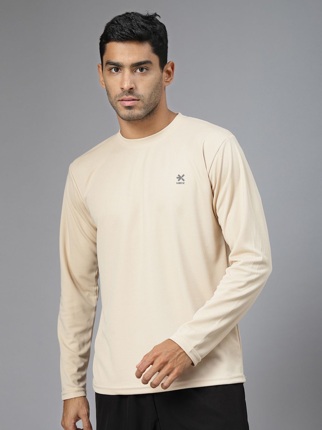 HRX by Hrithik Roshan Men Solid Round Neck T-shirt