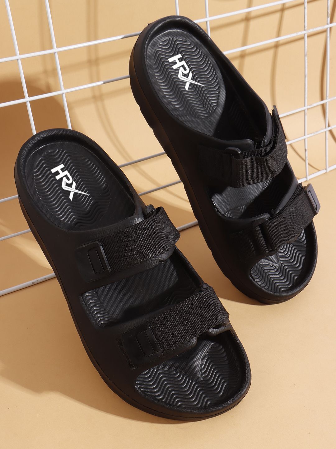 HRX by Hrithik Roshan Men Rubber Sliders