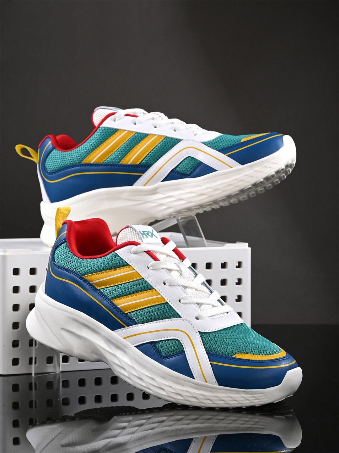 HRX by Hrithik Roshan Men Mesh Running Lace-Ups Non-Marking Sports Shoes