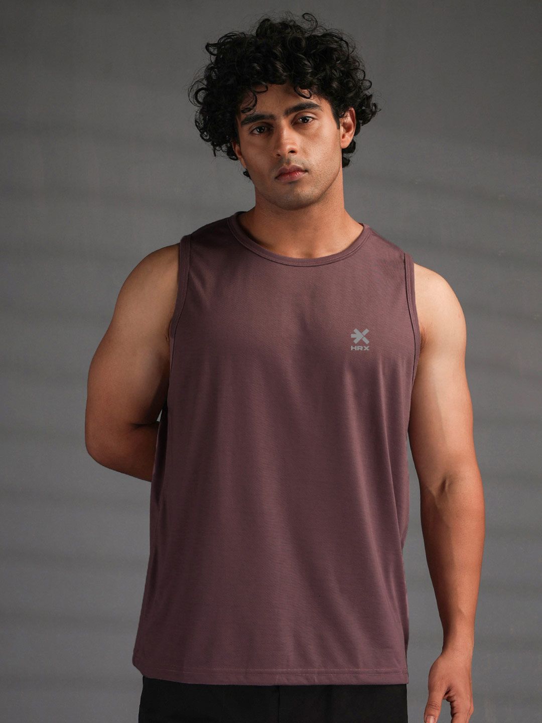 HRX by Hrithik Roshan Men Brand Logo Gym Vest