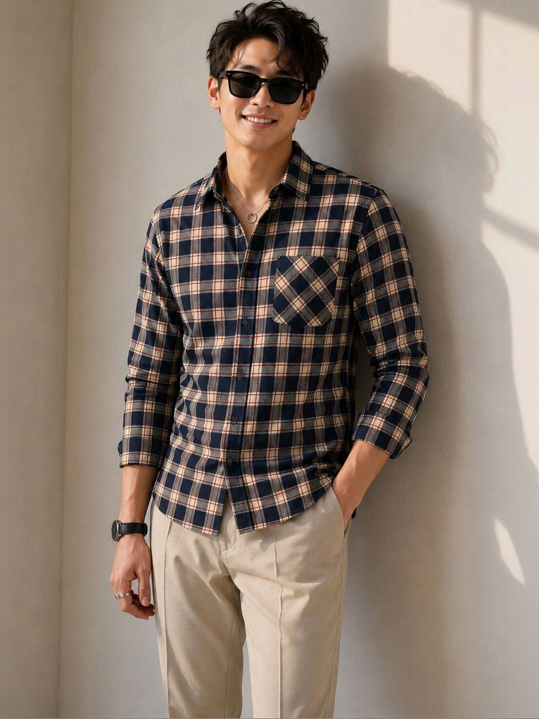 Roadster Roadster Men Smart Checked Casual Shirt