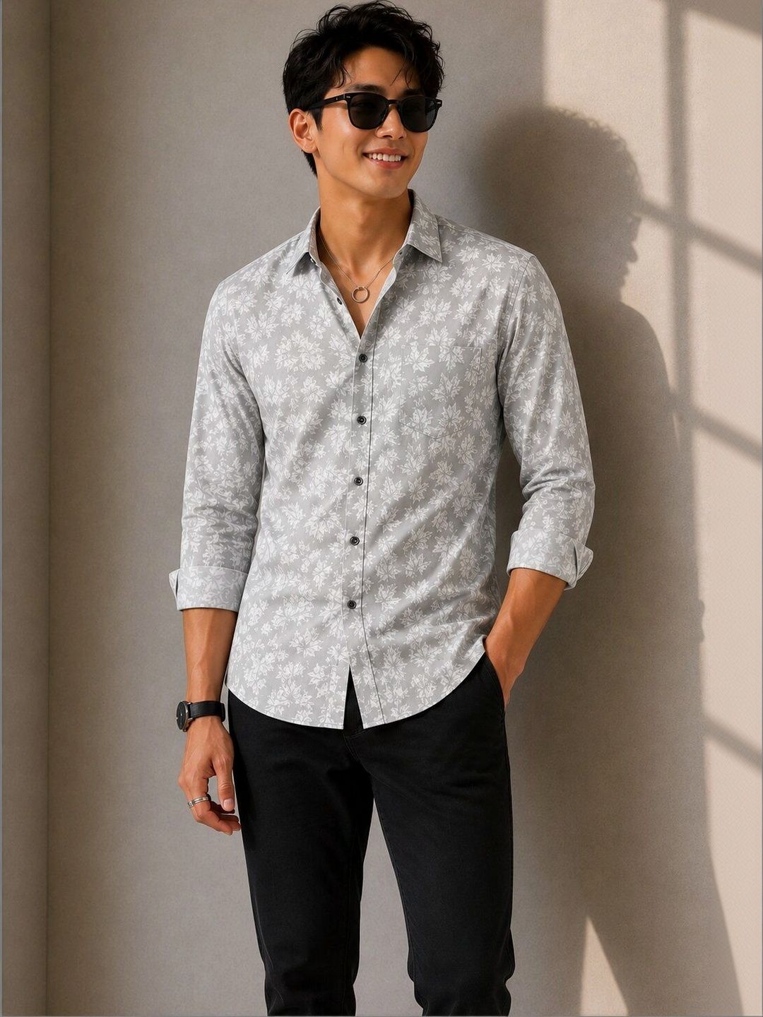 Roadster Roadster Men Smart Floral Printed Casual Shirt