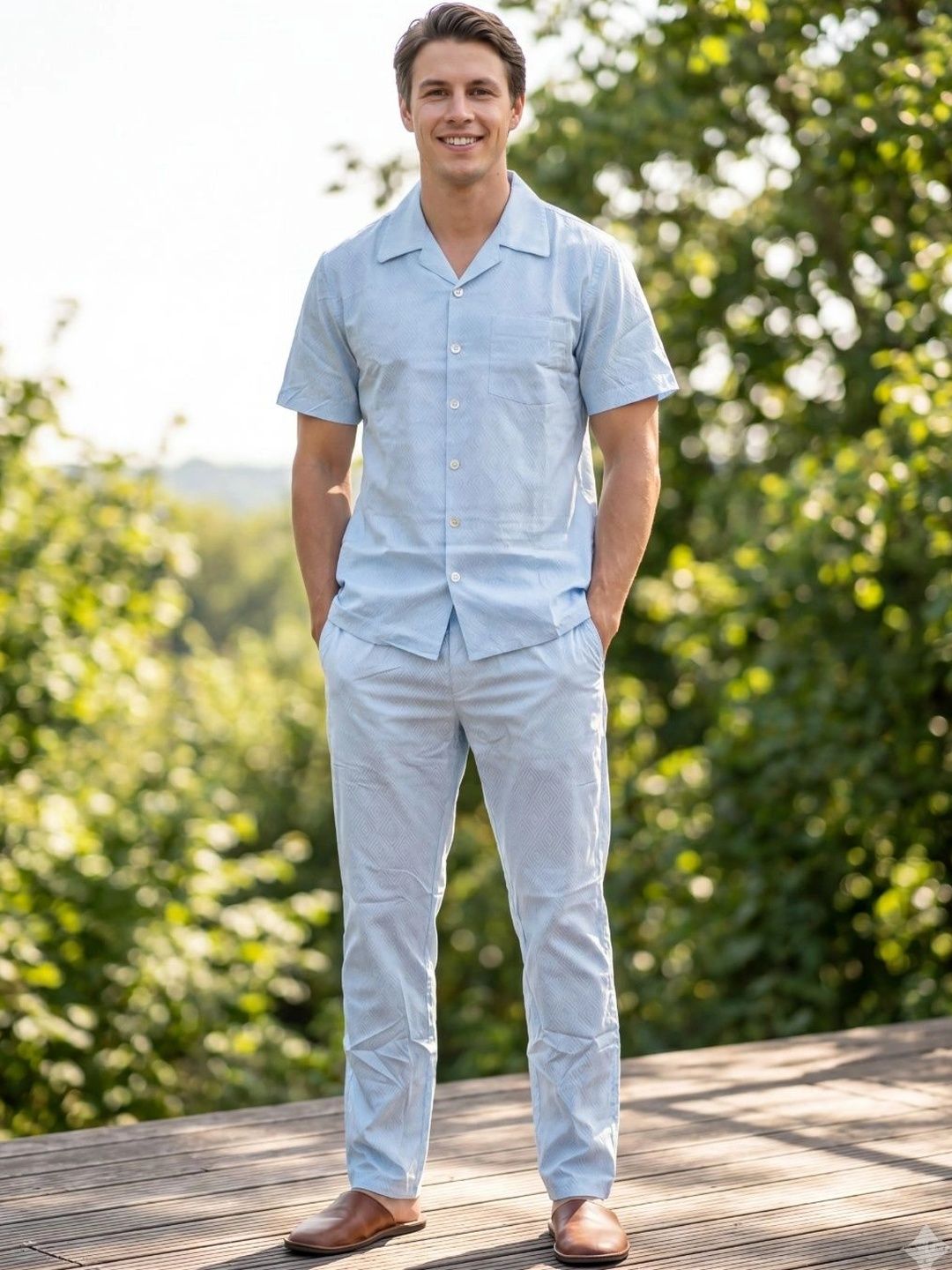 Sweet Dreams Men Printed Night suit