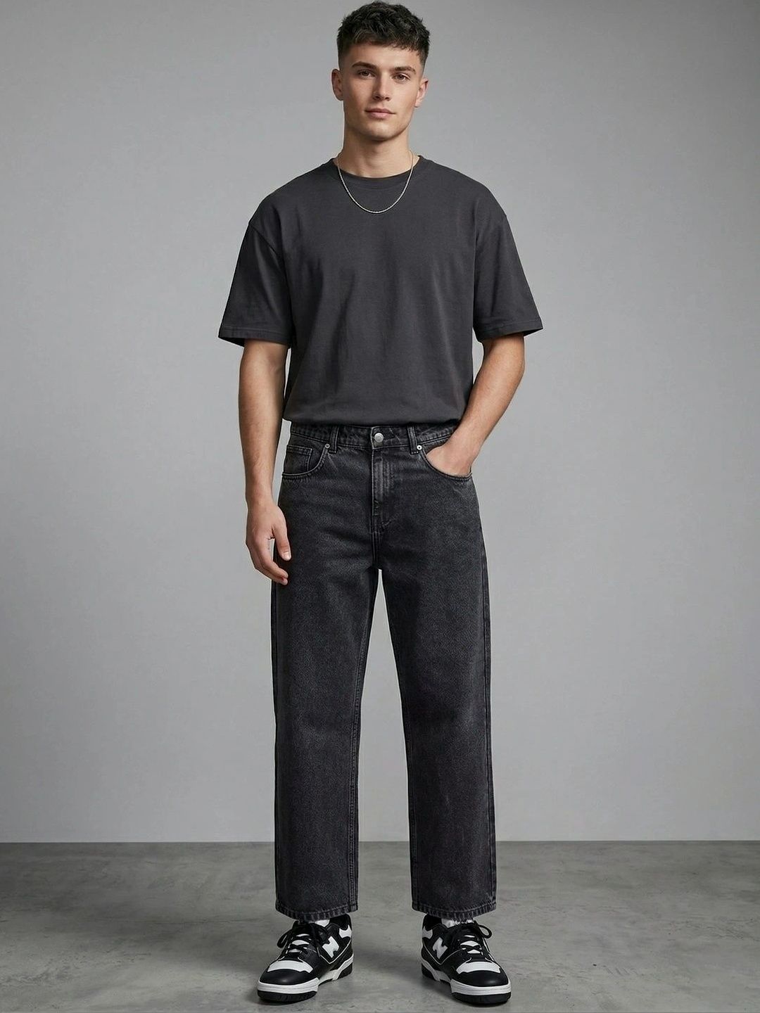 R.Code by The Roadster Life Co. Men Loose Mid-Rise Jeans