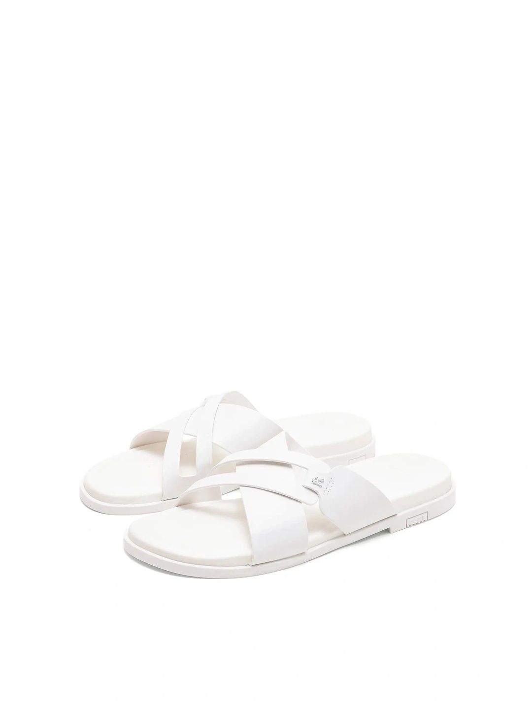 RARE RABBIT RAREZ Kross Men Light Ivory Leather Sandal