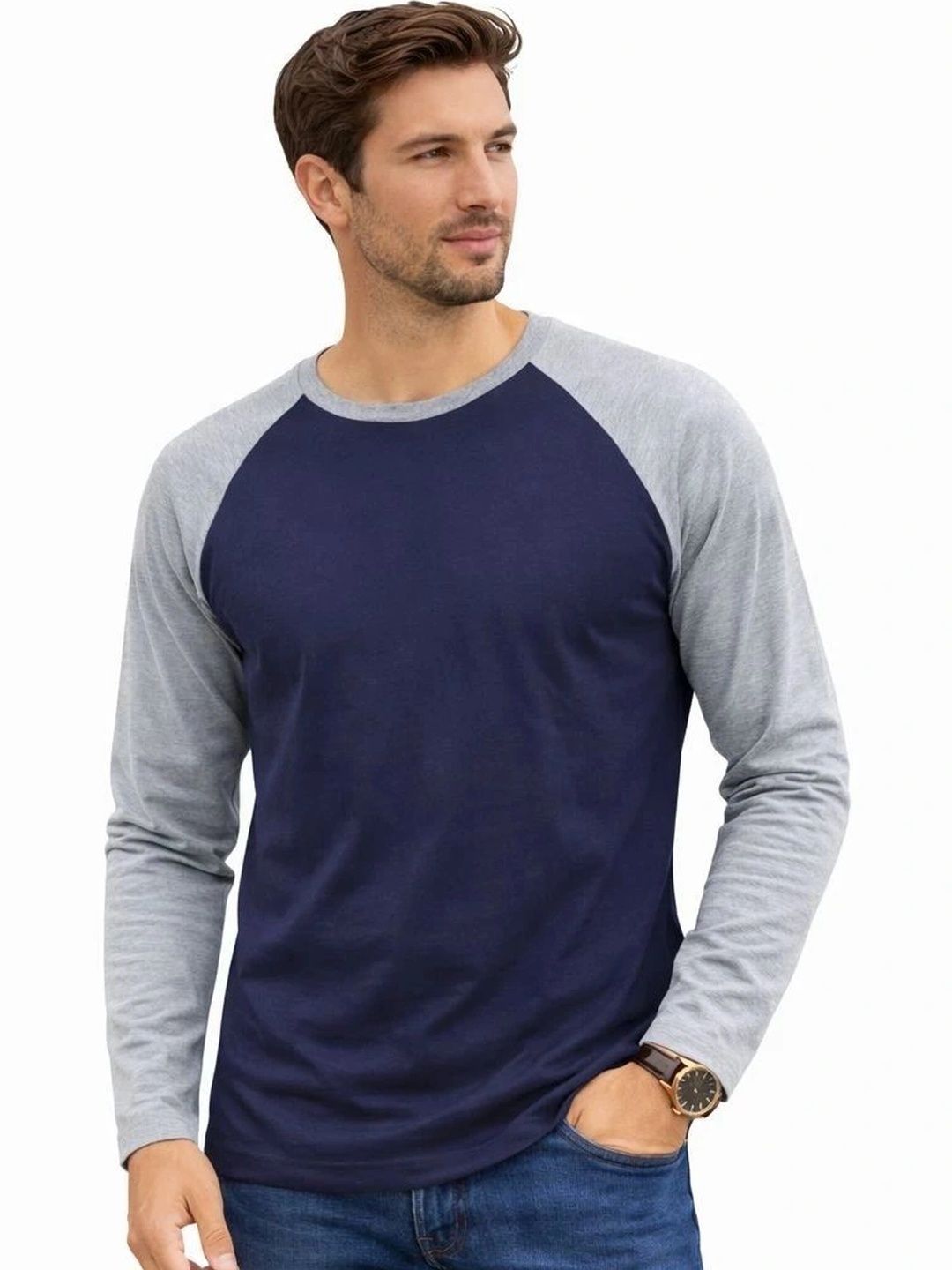 R Cube Men Colourblocked T-shirt
