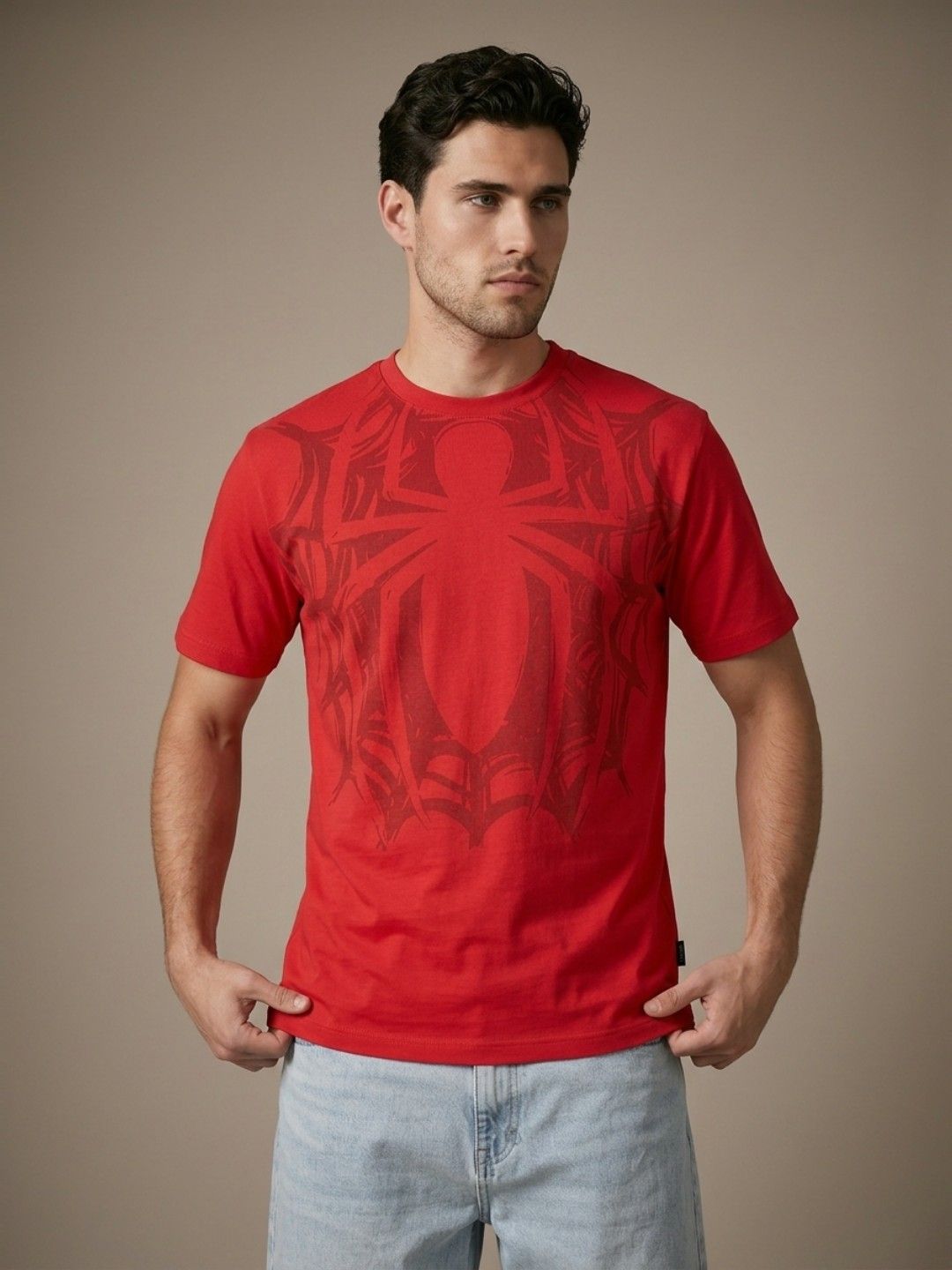 glitchez Spider Man Printed T-shirt