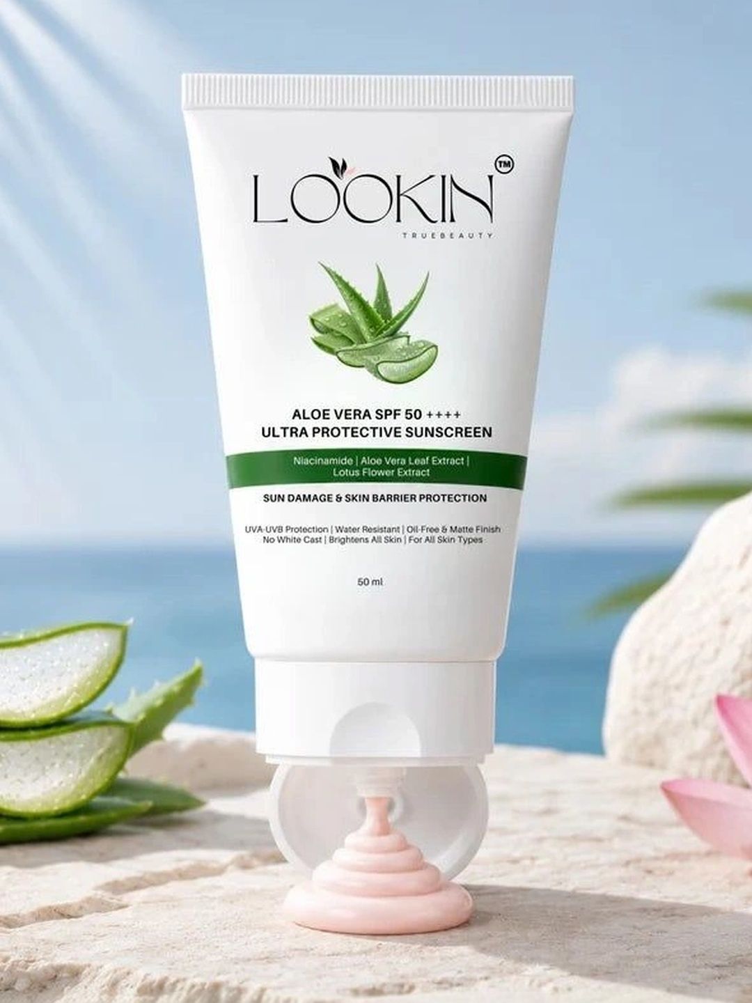 LOOKIN - TRUE BEAUTY LOOKIN - TRUE BEAUTY Aloe Vera Ultra Protective Sunscreen SPF 50++++ - 50 ml