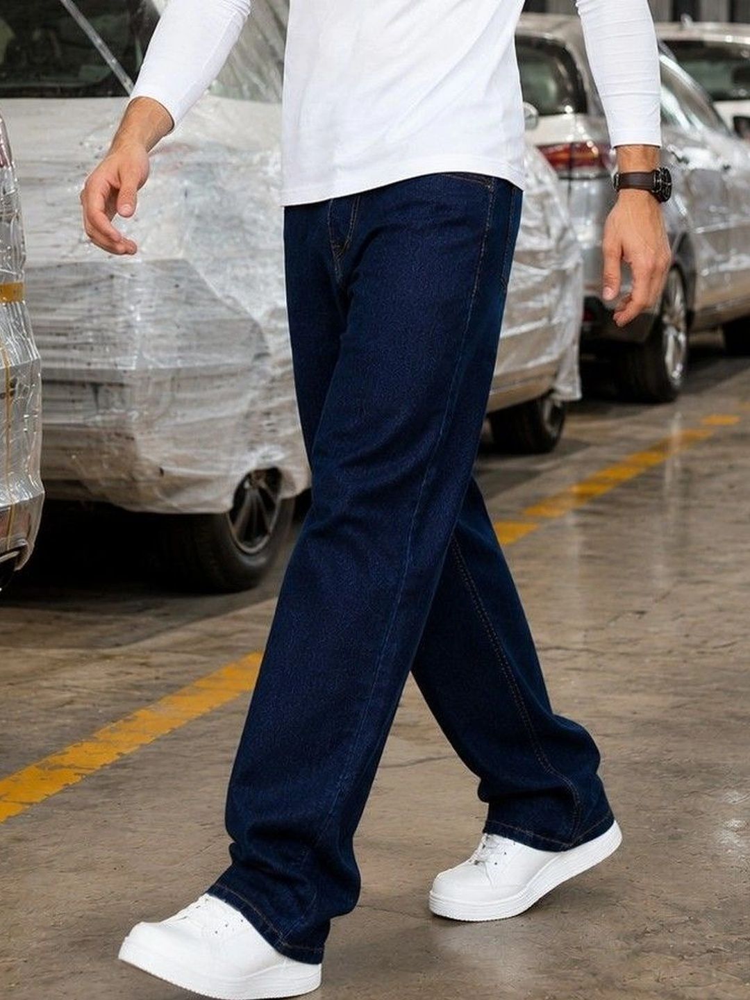 DENIMLOOK Men Relaxed Fit Mid-Rise Stretchable Jeans