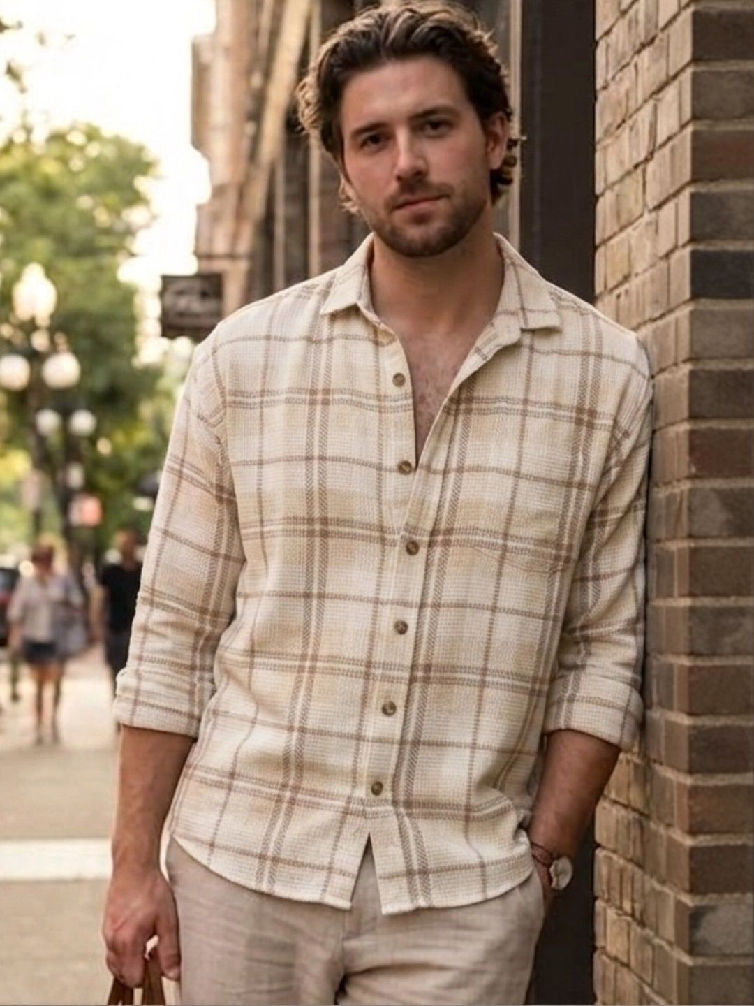 DENNISON Drop Shoulder Oversized Checked Shirt