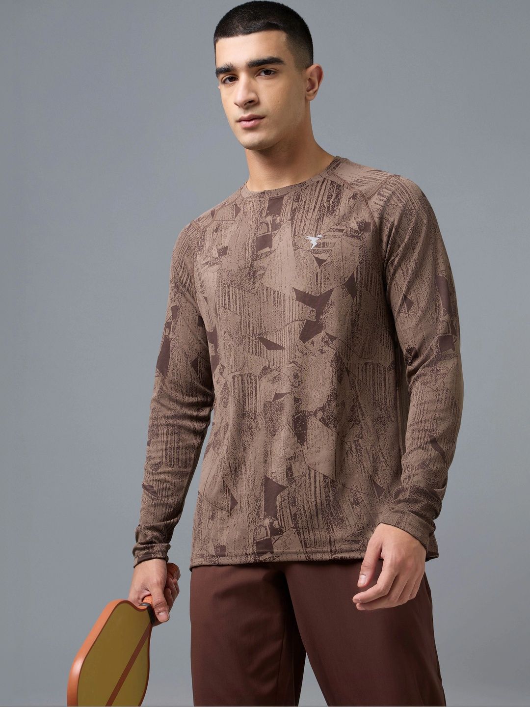 Technosport Men Printed Slim Fit T-shirt