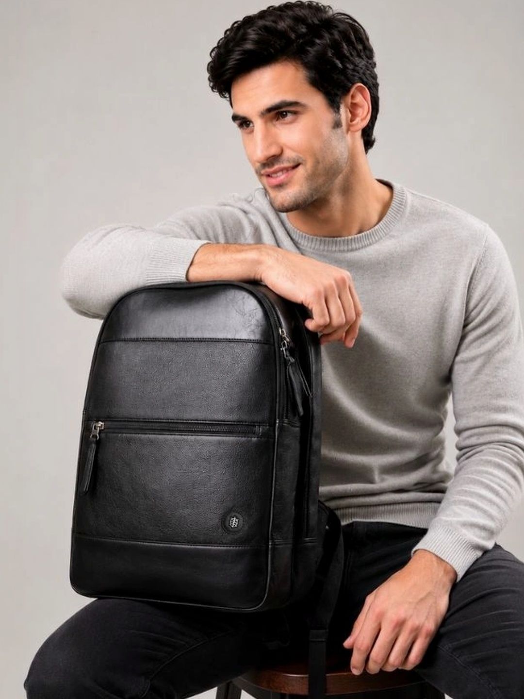 Tortoise Textured Medium Backpack