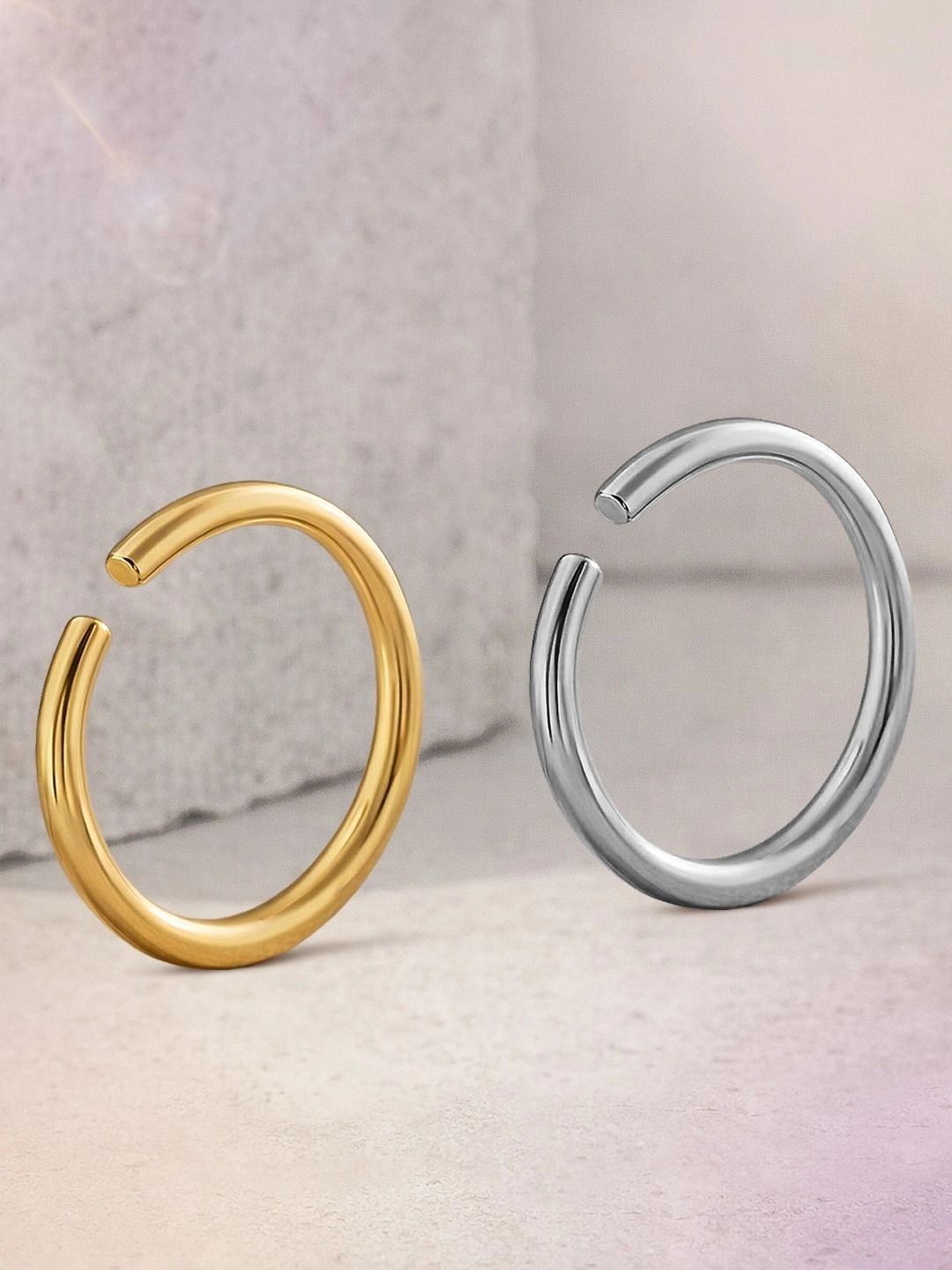 MAZZINI Gold-Plated Ring Nosepin