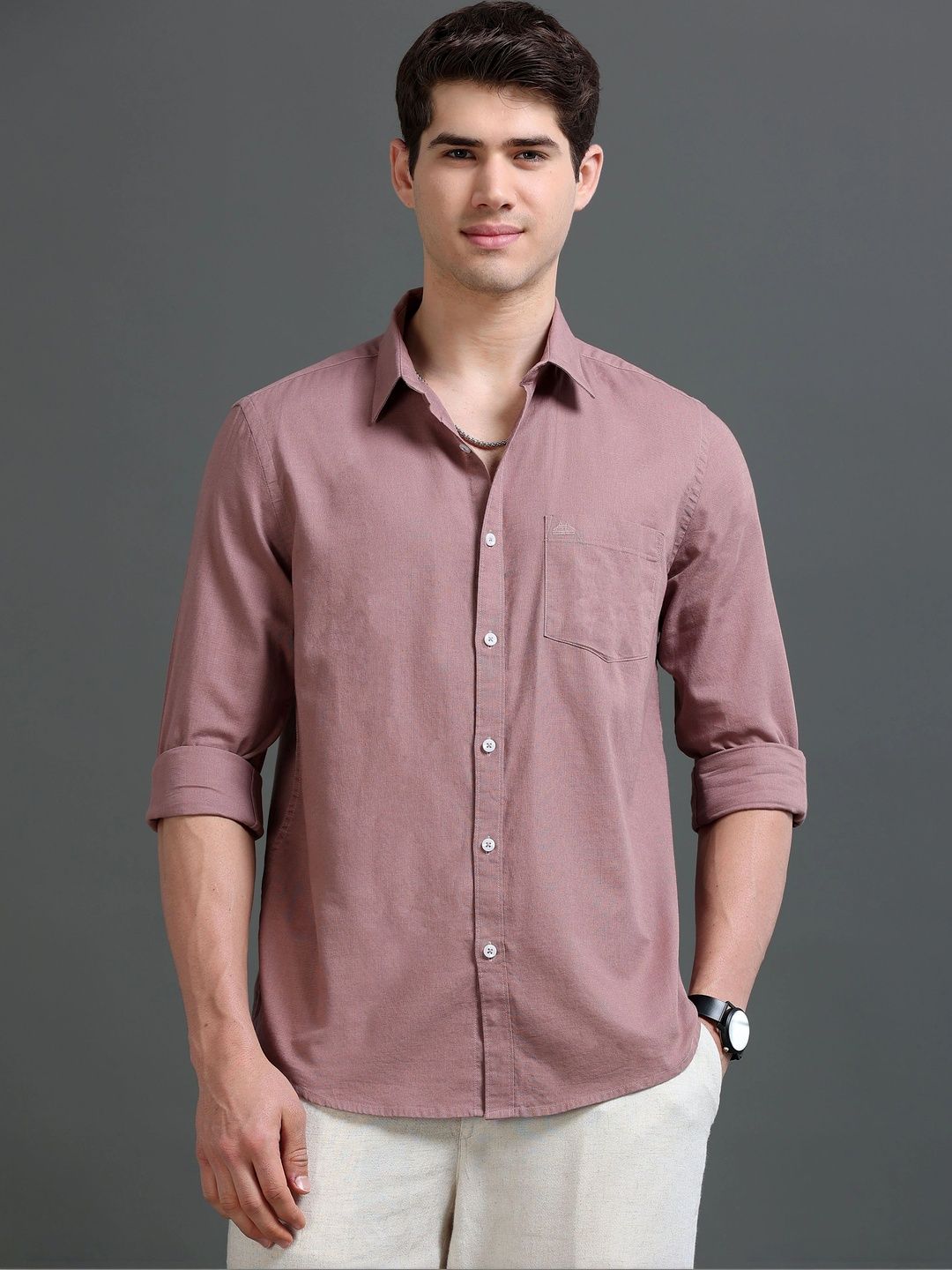 British Club Men Smart Slim Fit Casual Shirt