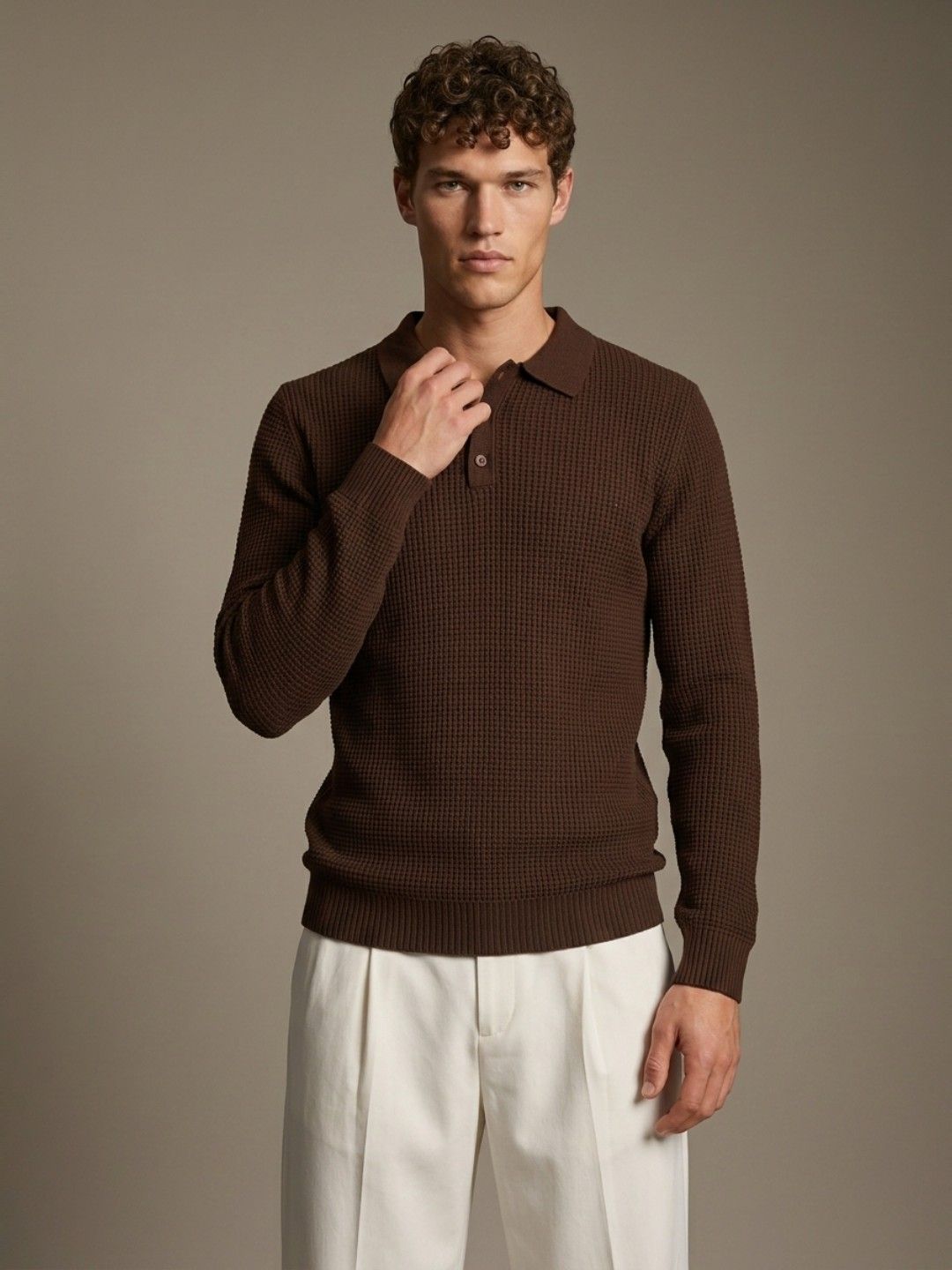 glitchez Ribbed Knitted Pullover