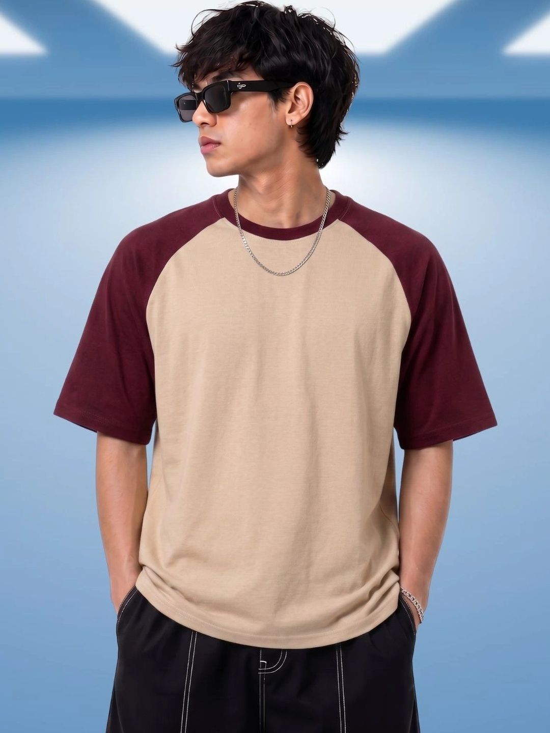MEG FASHION Men Colourblocked T-shirt