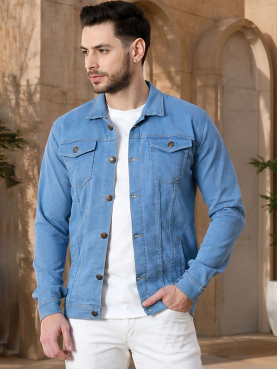 Moda Star Men Outdoor Denim Jacket