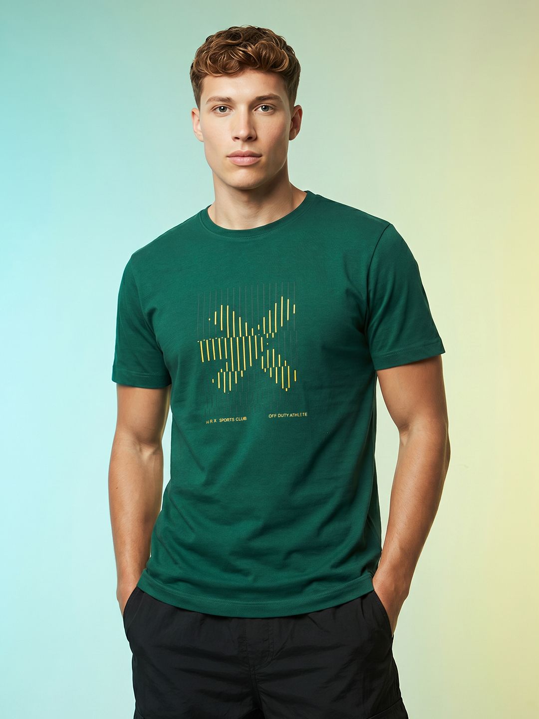 HRX by Hrithik Roshan HRX by Hrithik Roshan Brand Logo Printed T-shirt