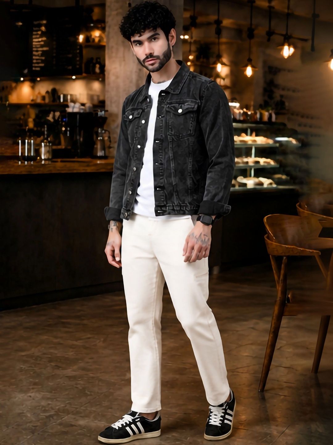 Moda Star Men Outdoor Denim Jacket
