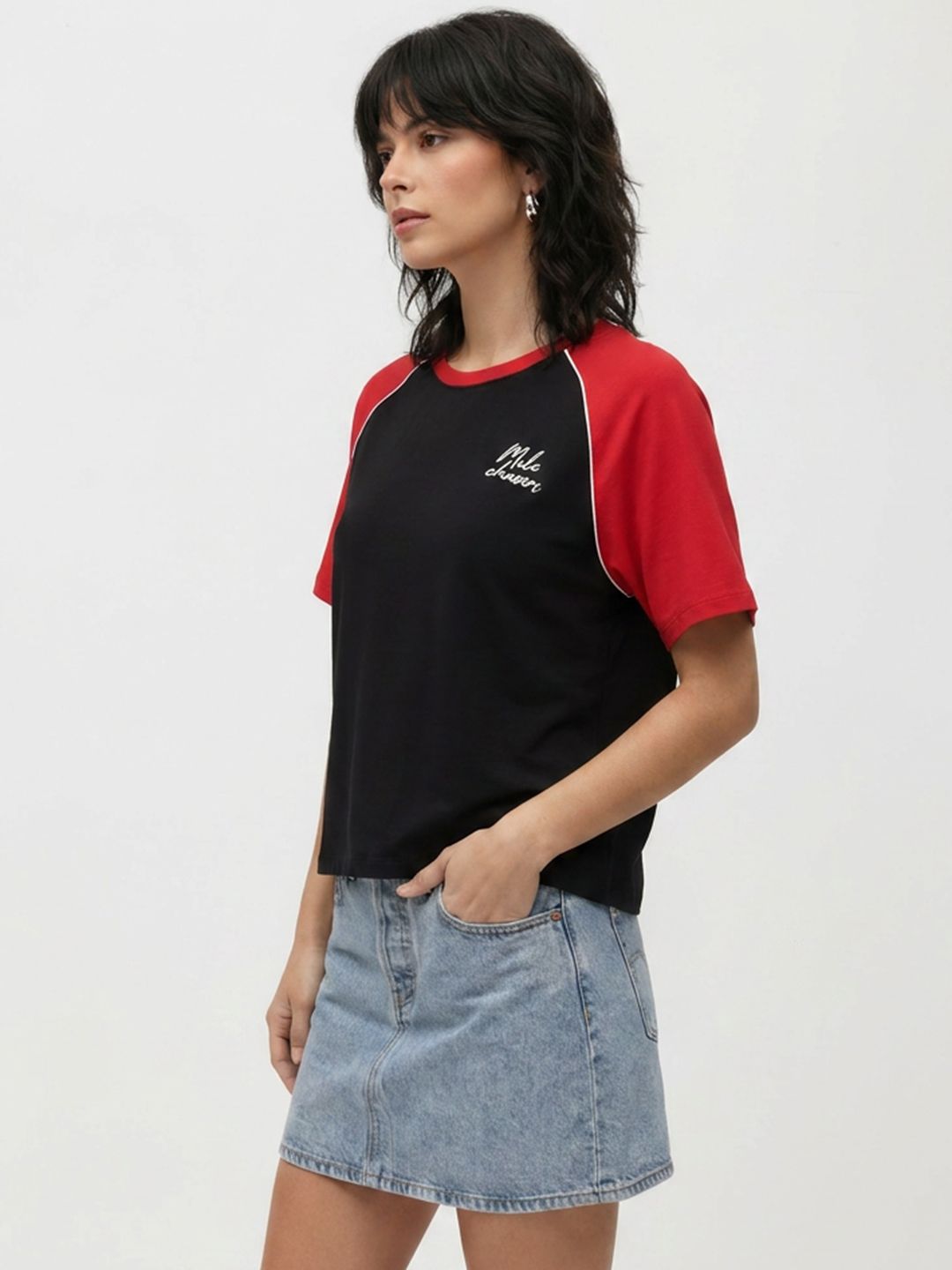The Roadster Life Co. Colourblocked T-shirt