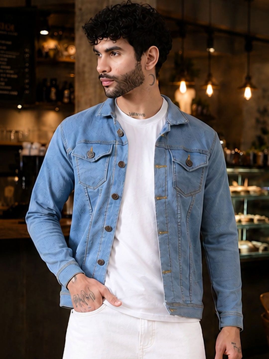 Moda Star Men Outdoor Denim Jacket