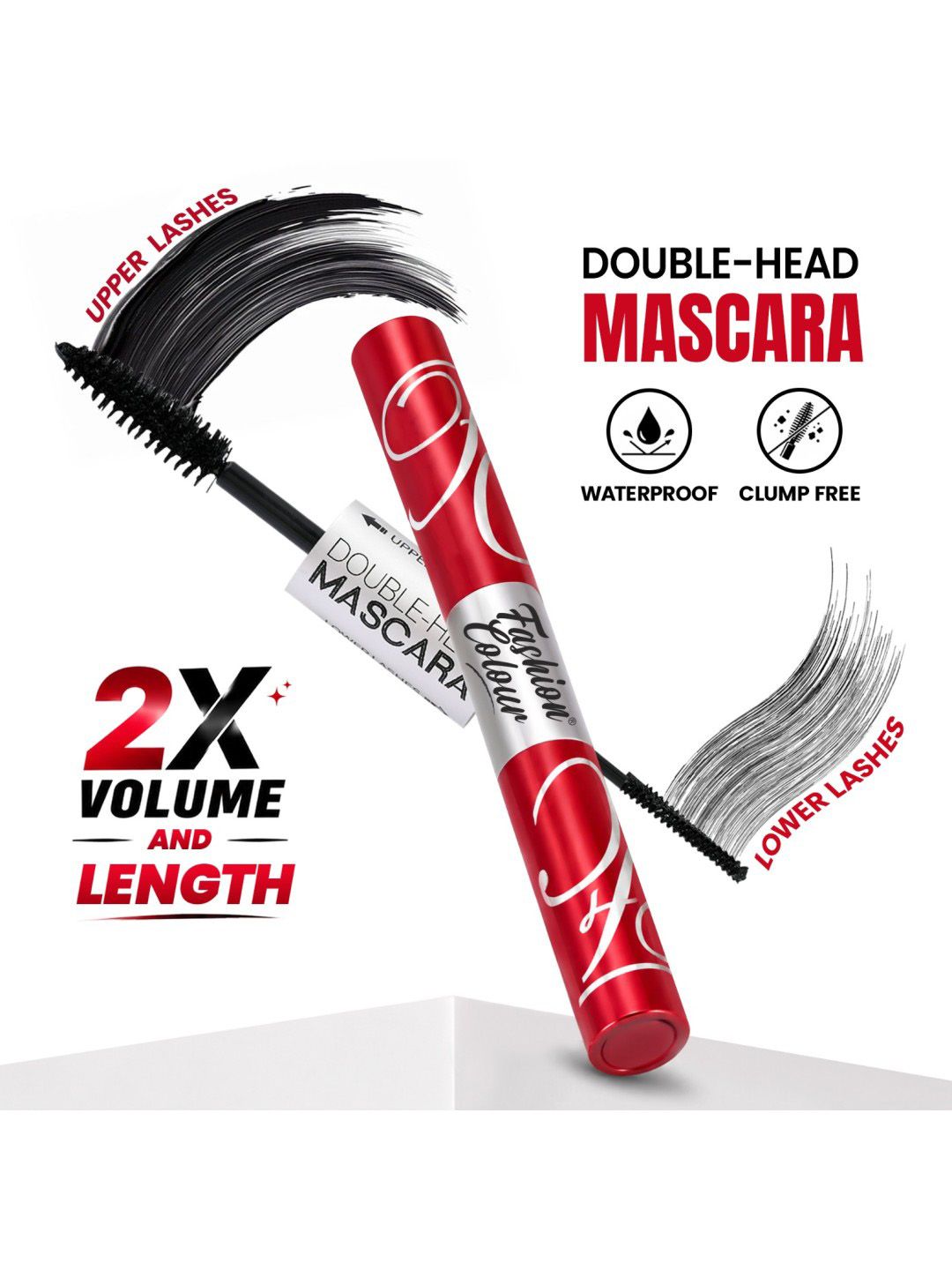 Fashion Colour Fashion Colour Platinum Double Head Mascara 10ml - L037
