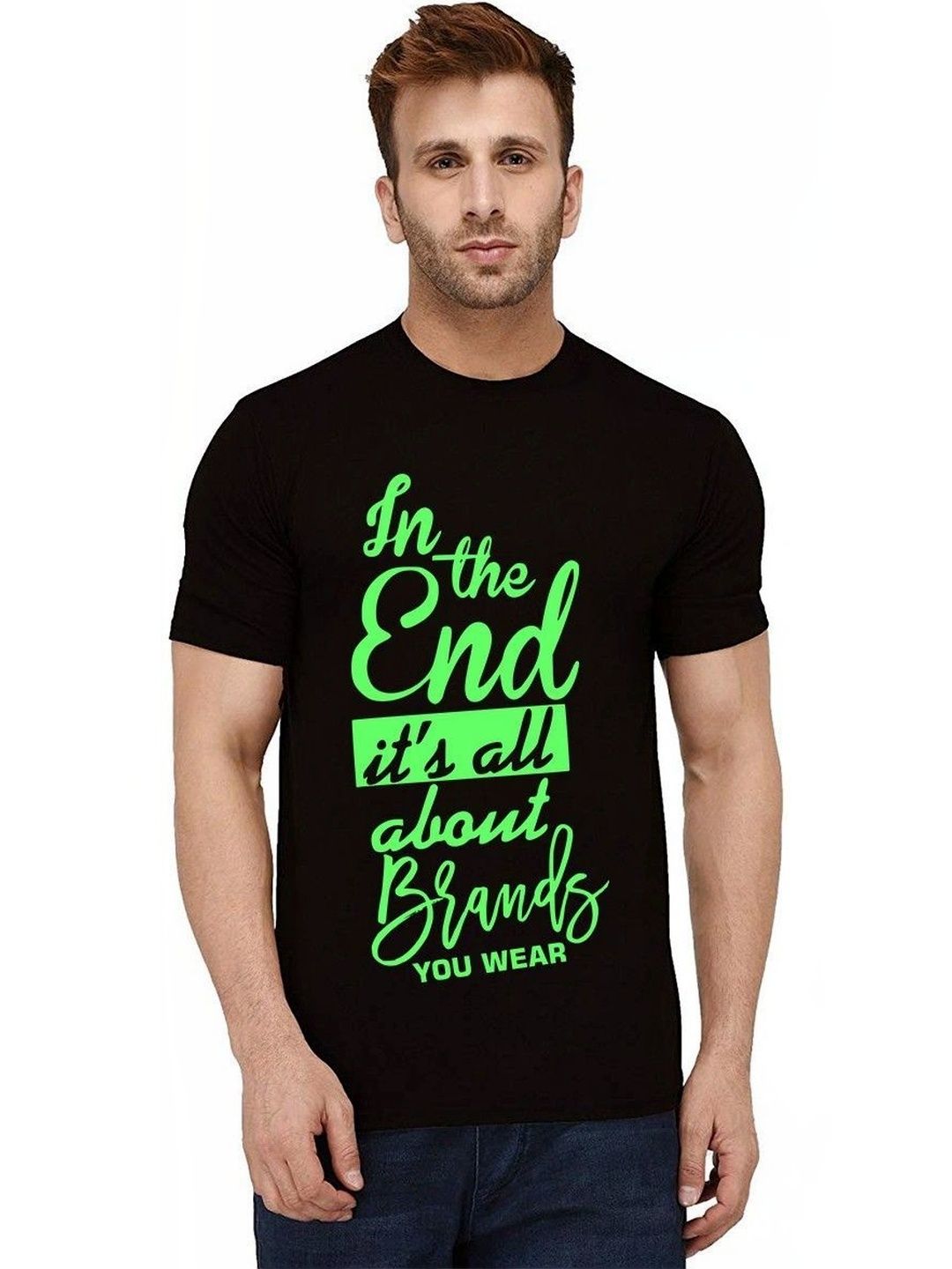 Aseria Men Typography Printed T-shirt