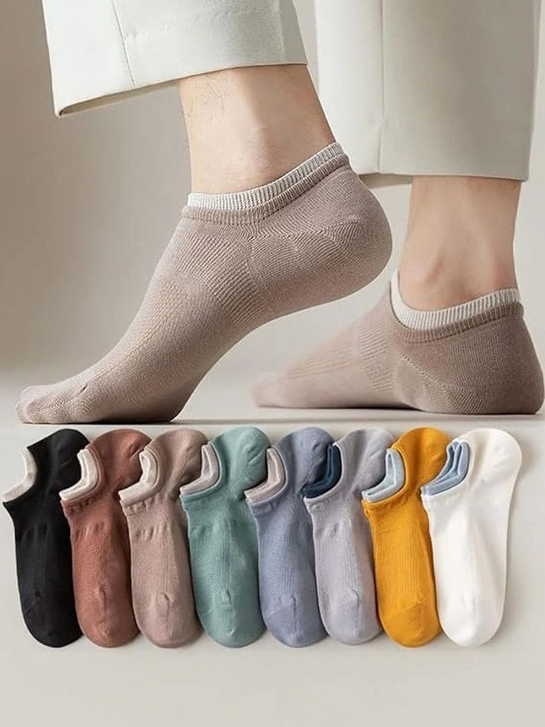 Moda Rapido Men Pack Of 8 Ankle Length Socks