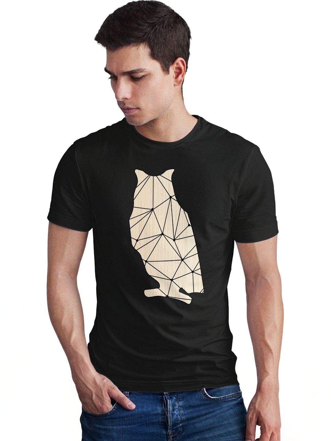 Seekbuylove Men Printed Bio Finish T-shirt
