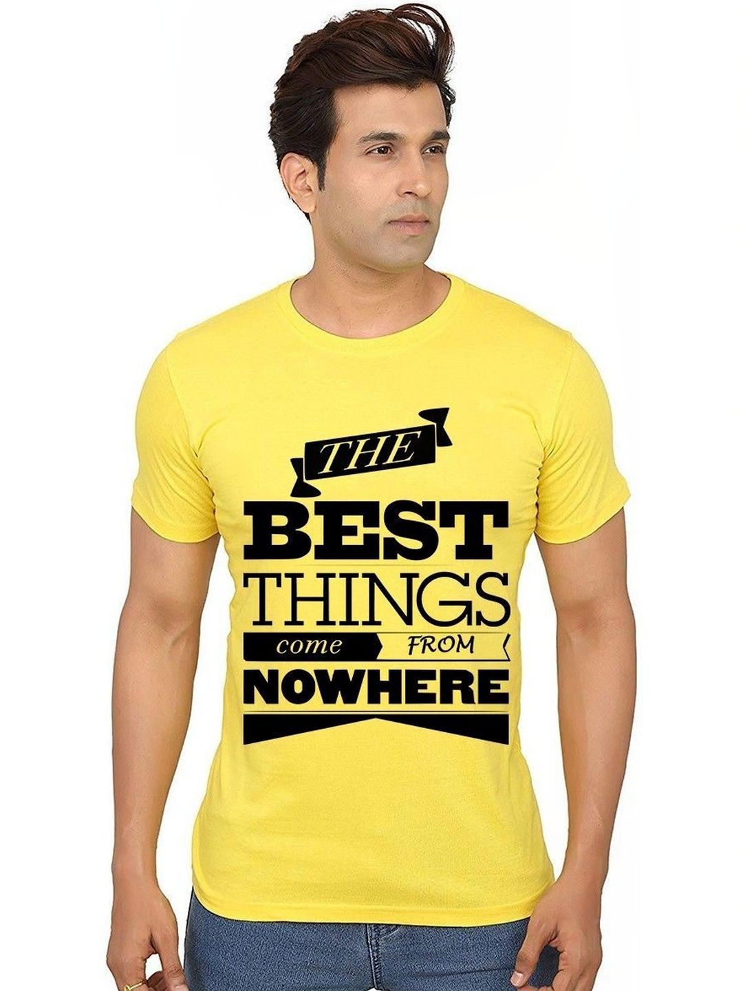 Aseria Men Typography Printed T-shirt