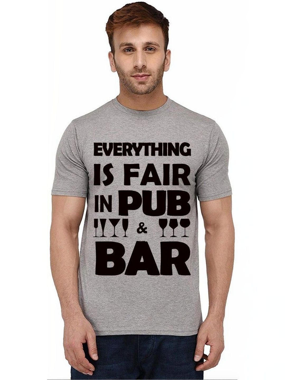 Aseria Men Typography Printed T-shirt
