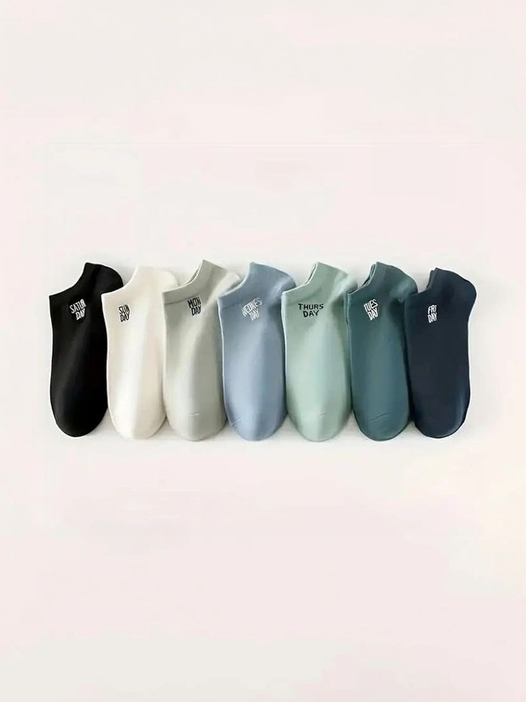 Moda Rapido Men Pack of 7 Cotton Blend Patterned Ankle Length Socks