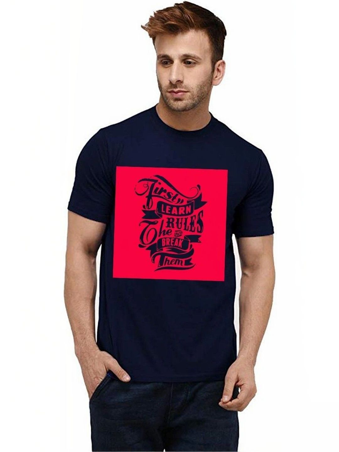 Aseria Men Typography Printed T-shirt