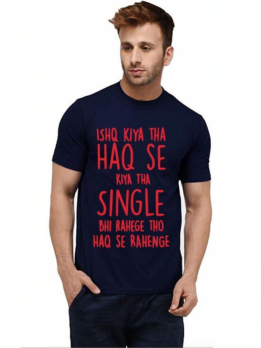 Aseria Men Typography Printed T-shirt