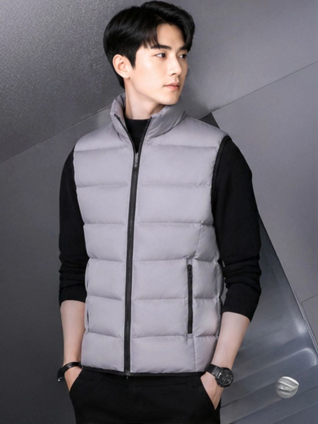 KPOP Men Lightweight Puffer Jacket