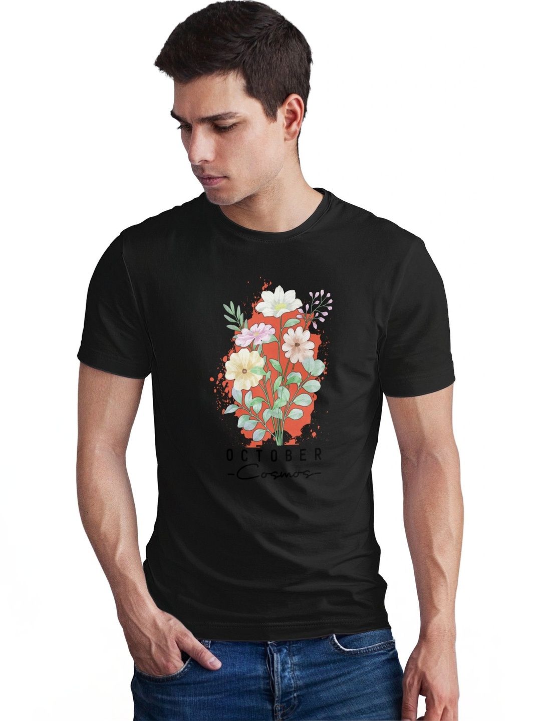 Seekbuylove Men Typography Printed Bio Finish T-shirt