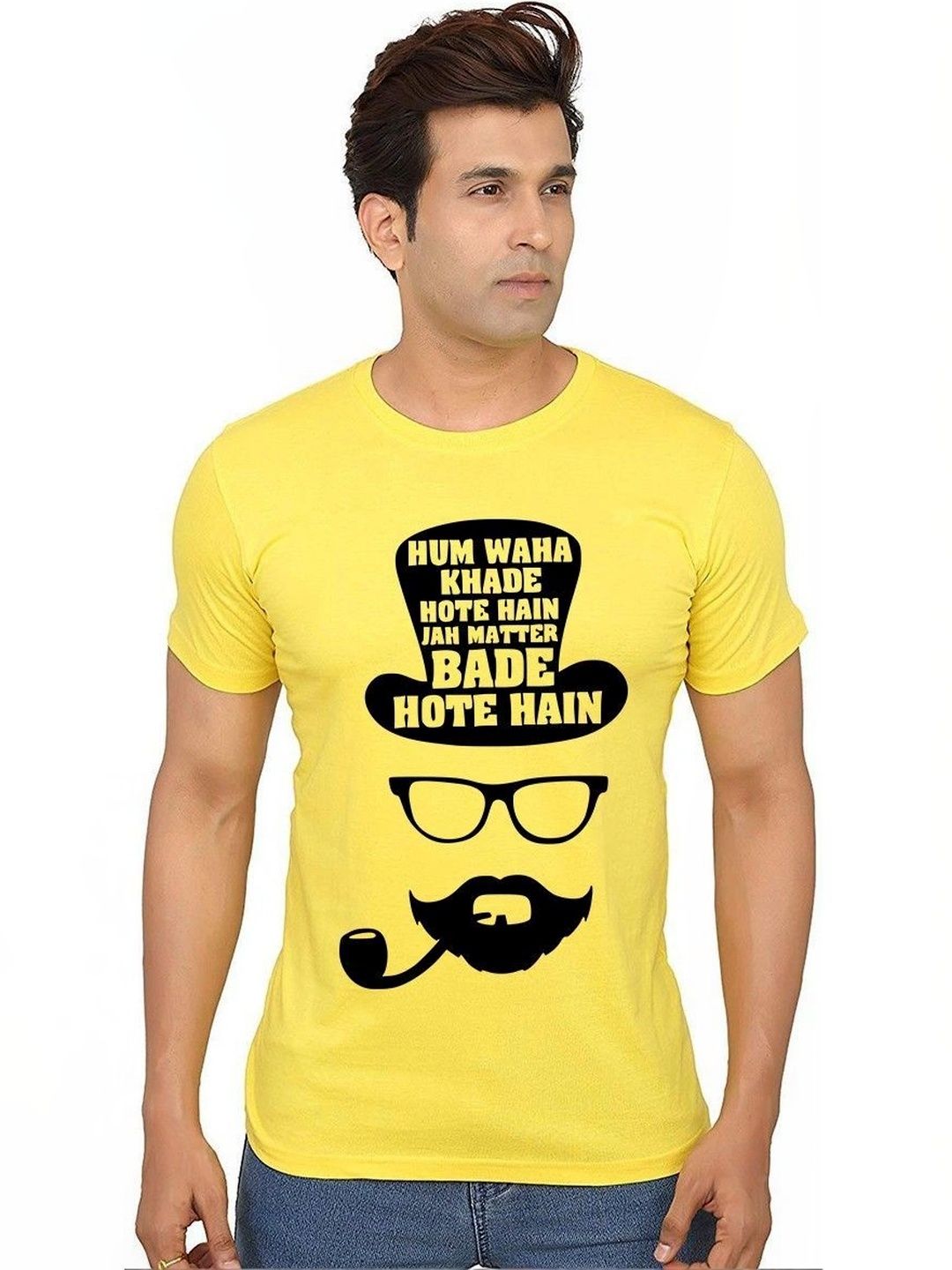 Aseria Men Typography Printed T-shirt