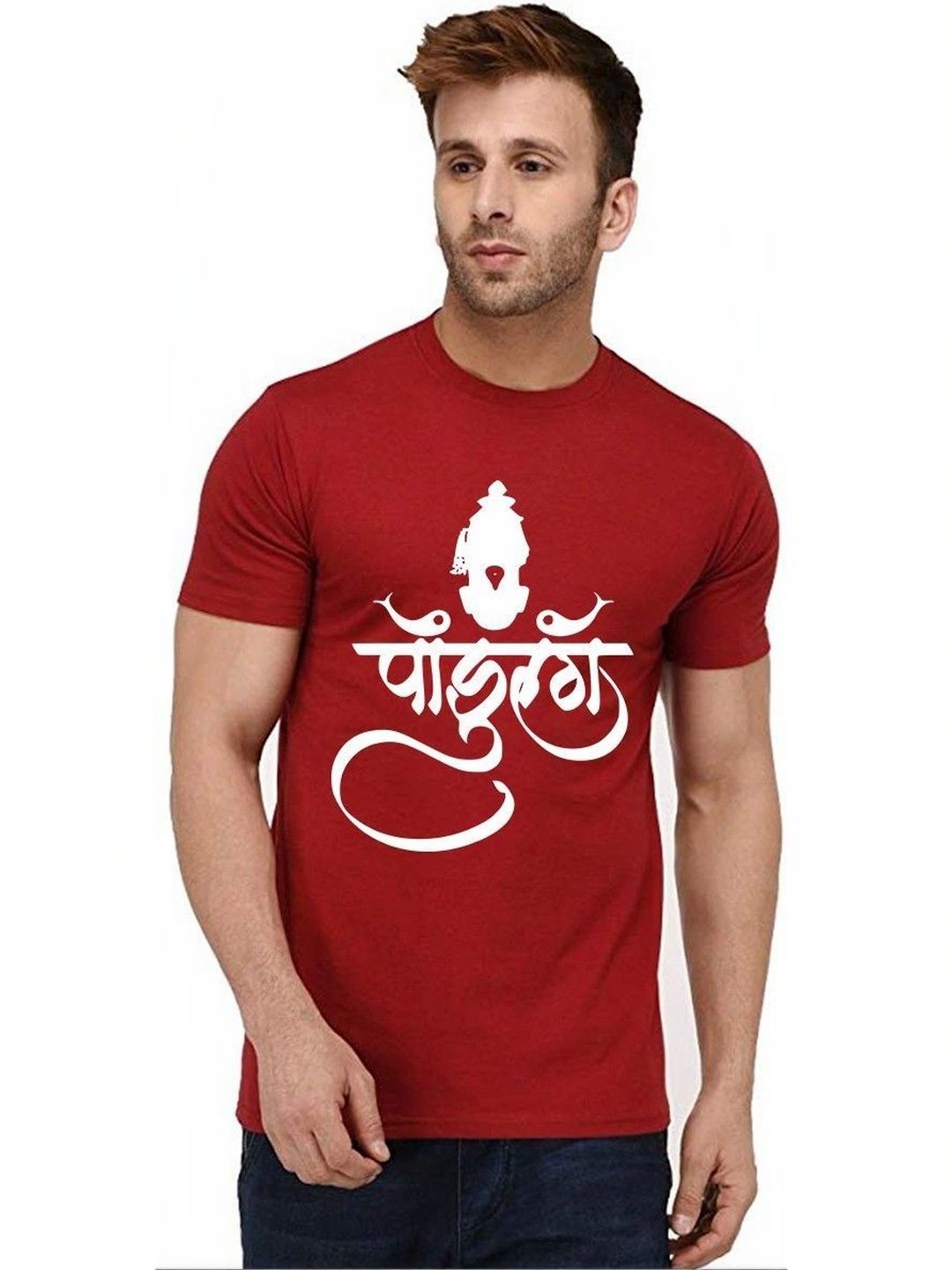 Aseria Graphic Printed Round Neck Short Sleeves Cotton Regular Fit T-shirt