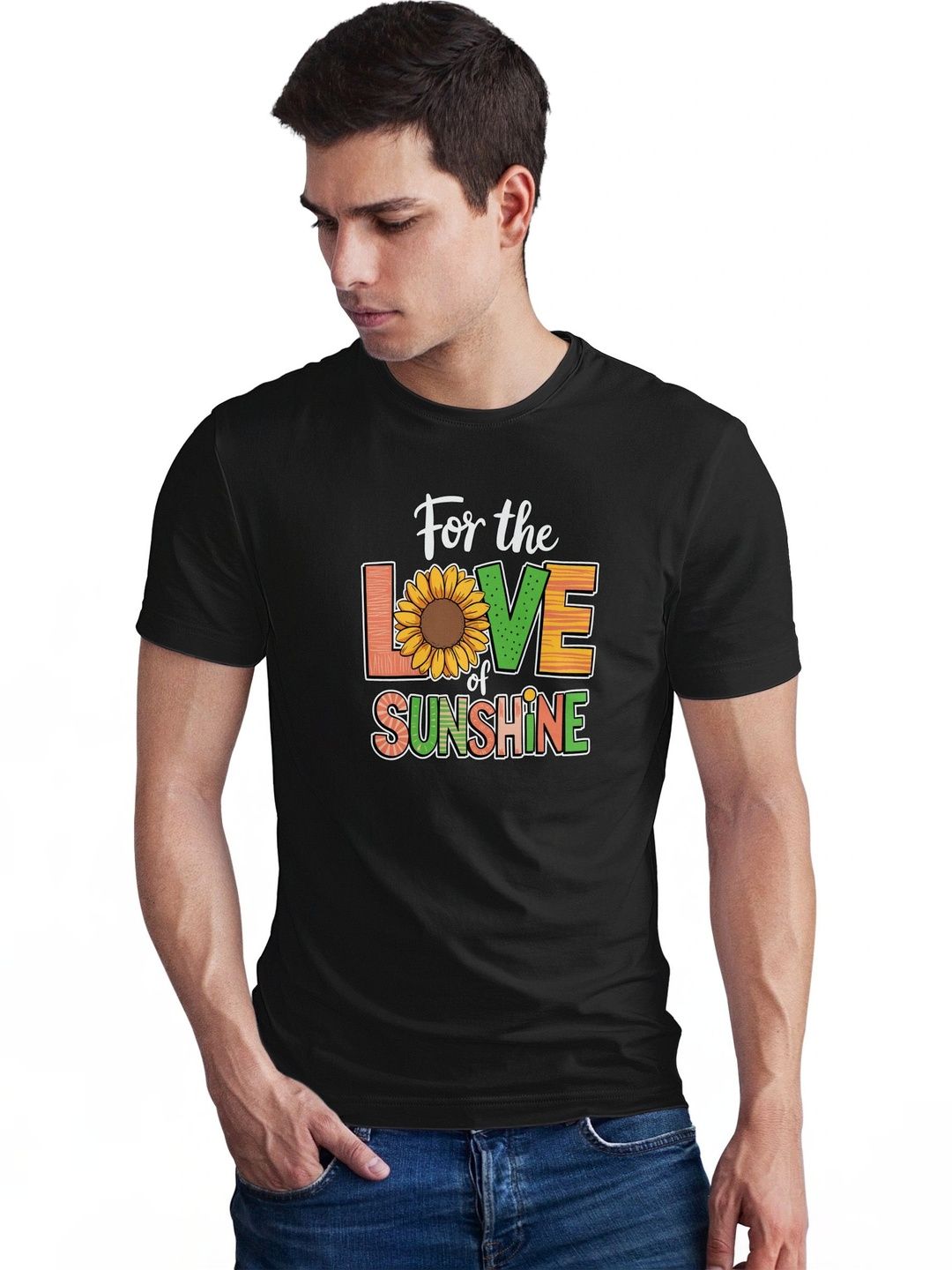 Seekbuylove Men Typography Printed Bio Finish T-shirt